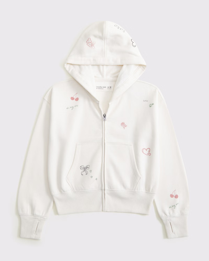 essential full-zip hoodie | Abercrombie & Fitch (US)