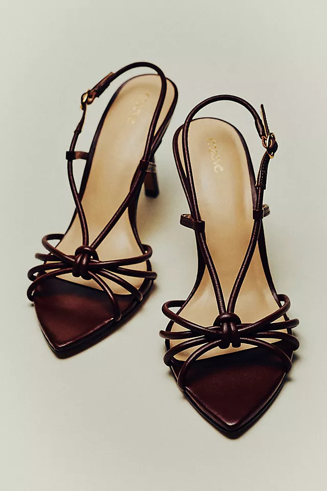 Aleah Strappy Pointed-Toe Heels | Anthropologie (US)