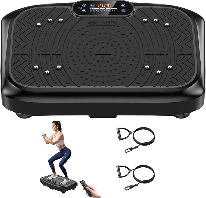 Vibration Plate Exercise Machine 450 Lbs Capacity,Vibrating Plate for Lymphatic Drainage,Power Sh... | Amazon (US)