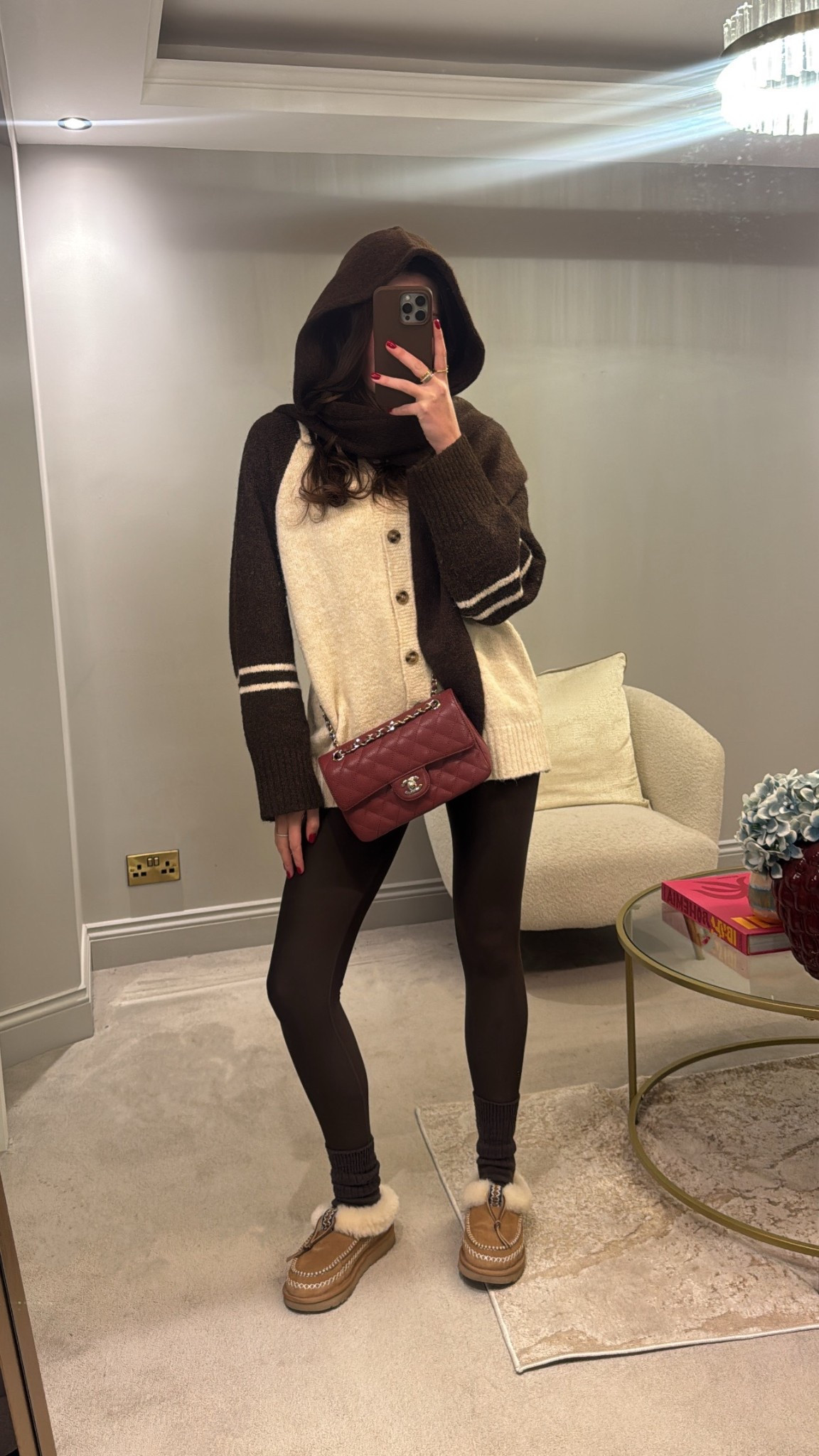 Cosy outfit. Winter outfit. Gym set. Gym leggings. Cardigan. Knitted top. Knitted jumper. Knitwear. Uggs. Ugg slippers. Scarf. Hooded scarf. Accessories. Zara. NA-KD. Ugg. Alo. Alo yoga  

#LTKuk #LTKwinter #LTKstyletip