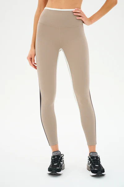 Sam High Waist Rigor 7/8 - Latte/Black | SPLITS59 | Splits59.com