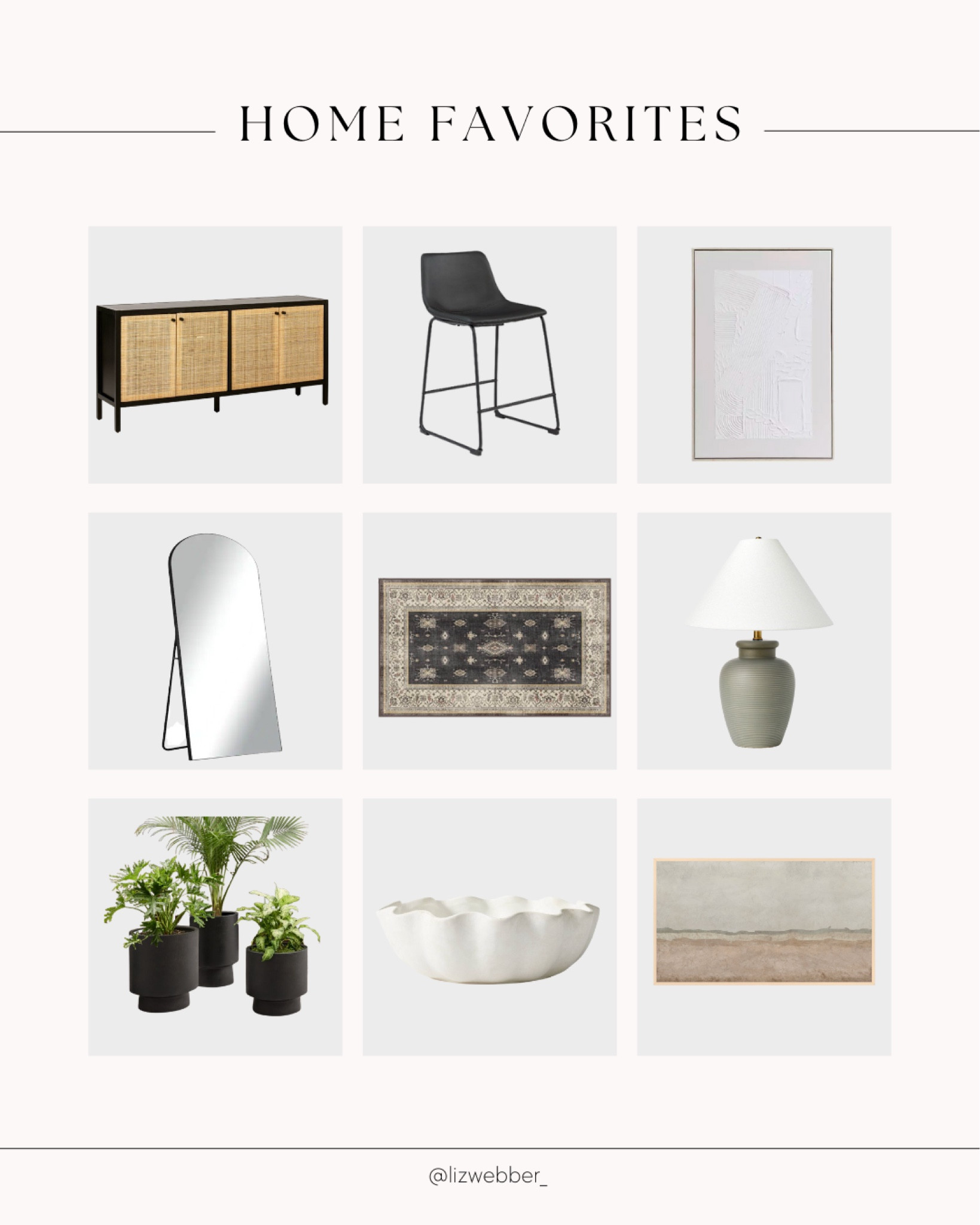 Current home favorites! Tv stand, black leather barstools, textured neutral wall art, ruggable rug, Samsung frame tv and more!

#LTKhome