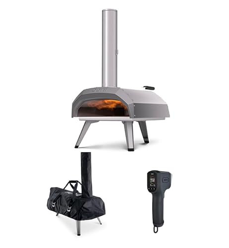 Ooni Karu 12 Outdoor Multi-fuel Pizza Oven Bundle - Includes Pizza Oven Cover and Infrared Thermometer | Amazon (US)