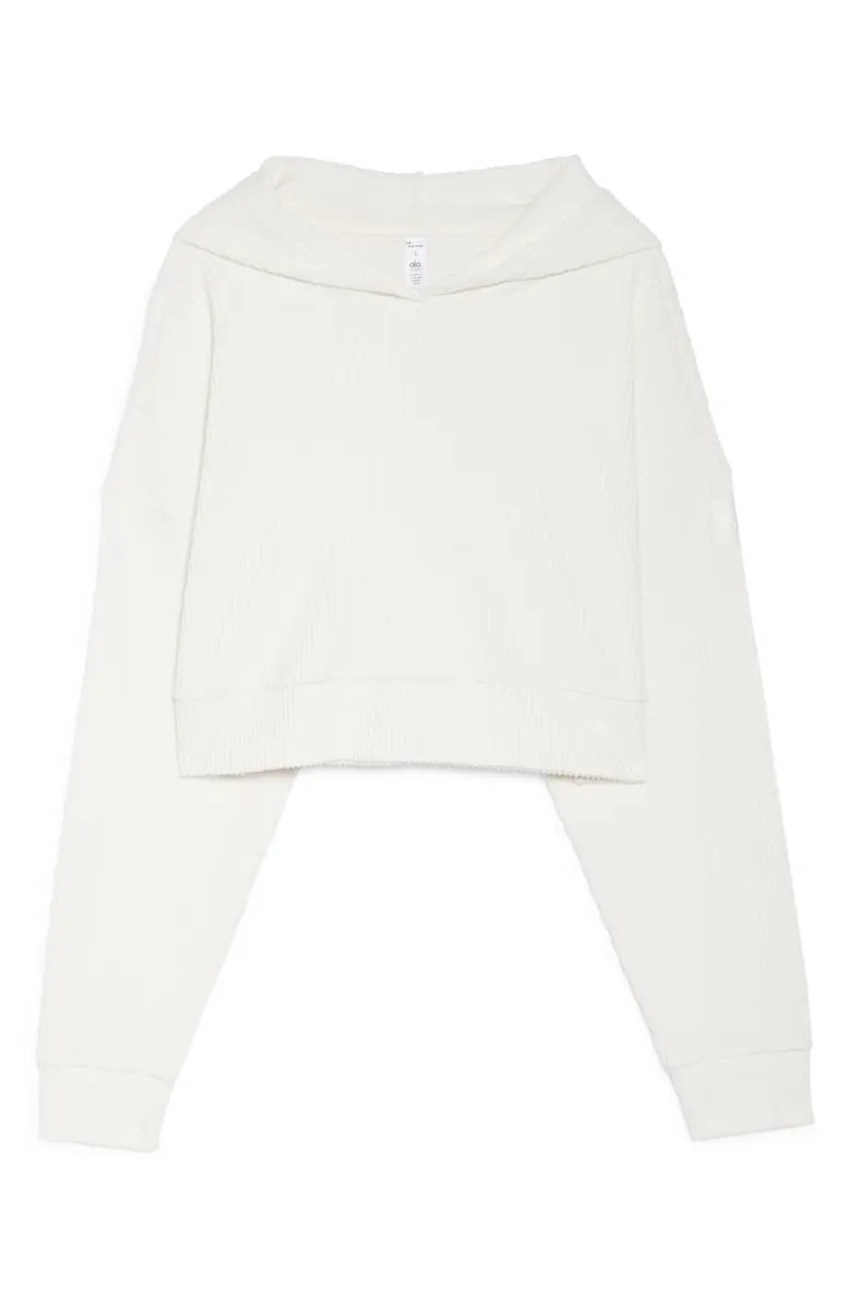 Muse Ribbed Crop Hoodie | Nordstrom
