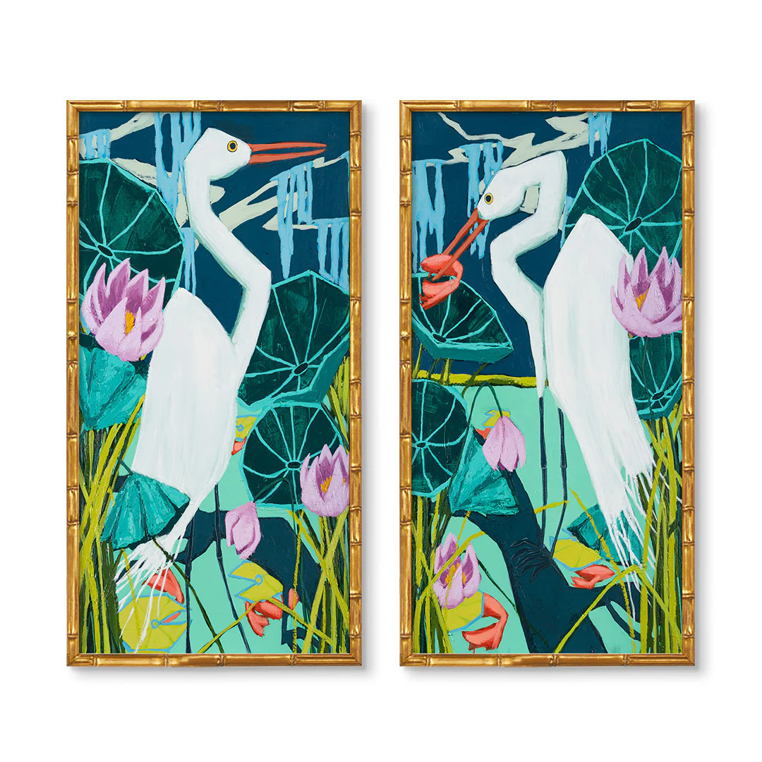 Marsh Majesty Pair by Katie Brown | Urban Garden Prints