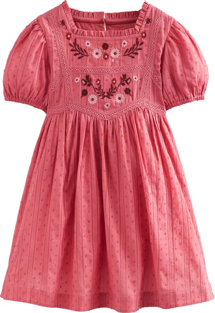 Kids' Floral Embroidered Cotton Dress | Nordstrom