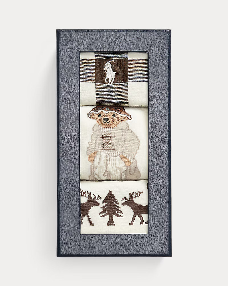 Polo Bear Trouser Sock 3-Pack Gift Set | Ralph Lauren (UK)