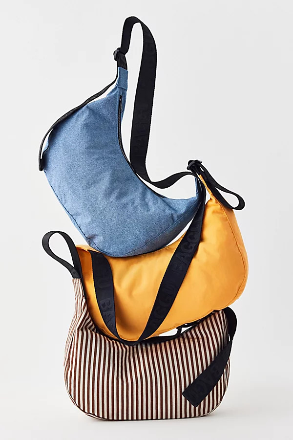 BAGGU Medium Crescent Bag in Digital Denim at Urban Outfitters | Urban Outfitters (US and RoW)