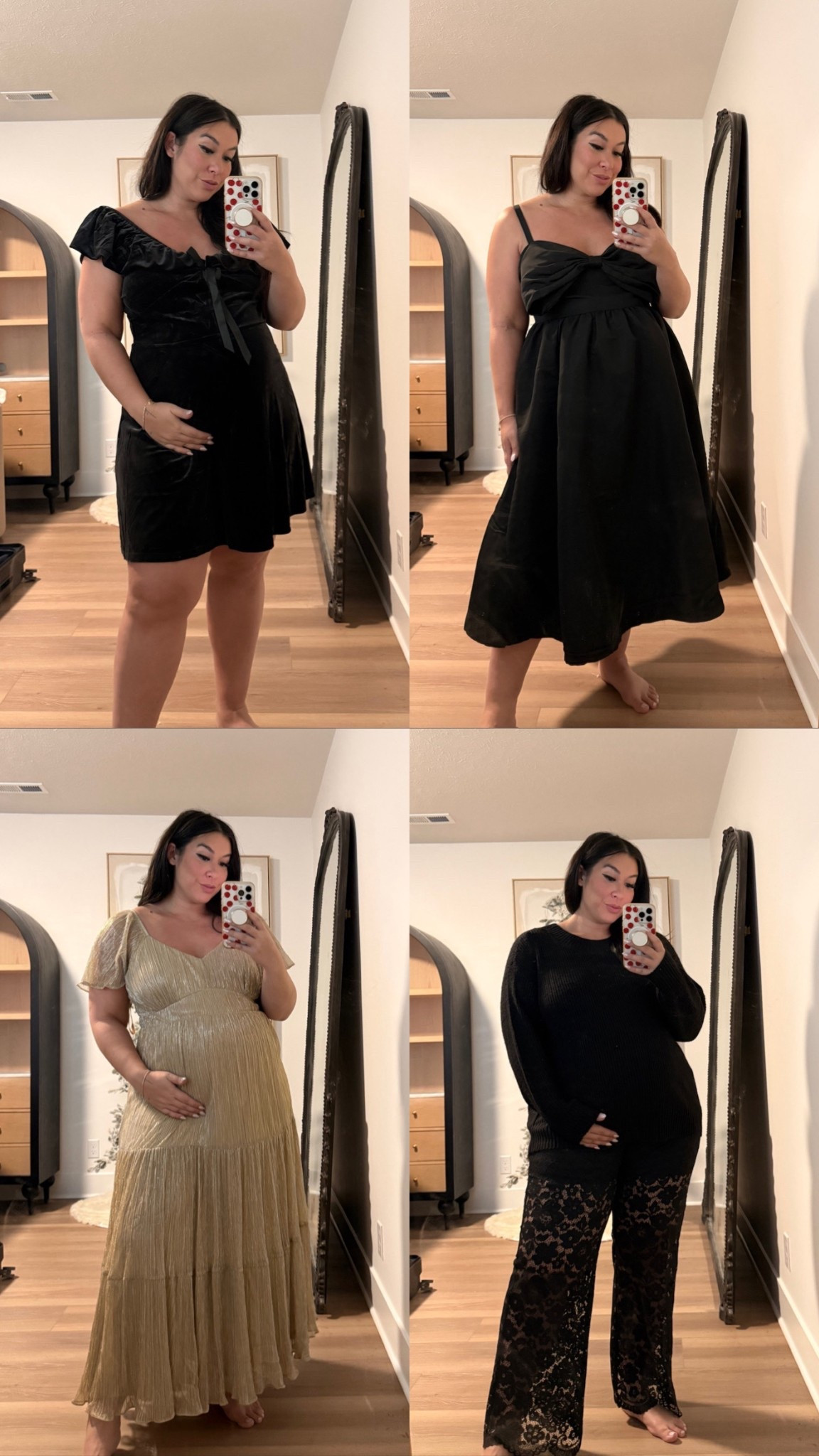 Wearing a size 1X!
-
-
-
Holiday outfits, holiday dress, velvet dress, sparkly dress