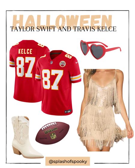 The only Halloween costume you need this year. 🎃👻

Taylor Swift, and Travis Kelce are all over social media and this is the perfect costume for any couple ready for some spooky Halloween fun. 

#LTKHalloween #LTKHoliday #LTKfindsunder100
