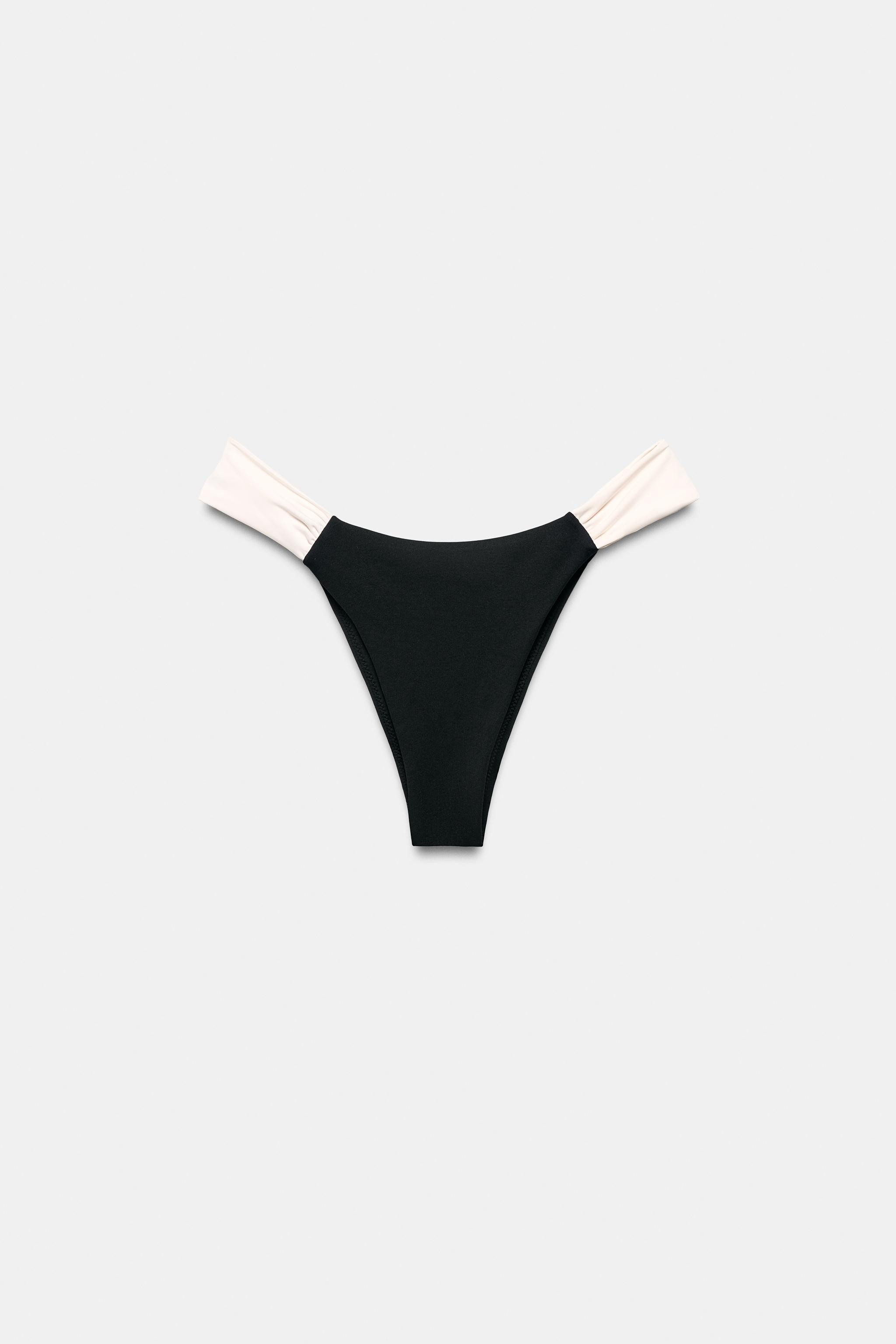CONTRASTING STRAPS BIKINI BOTTOMS | Zara US