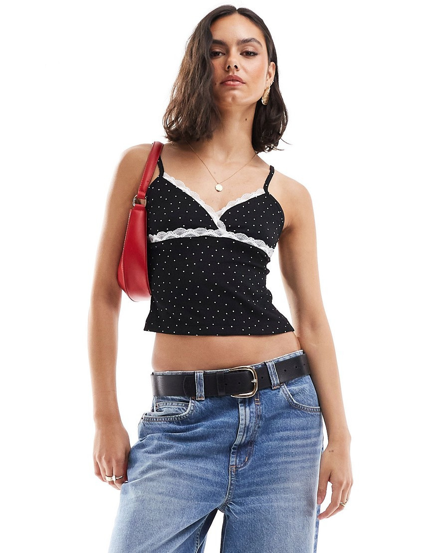 ASOS DESIGN cami top in polka dot-Multi | ASOS (Global)