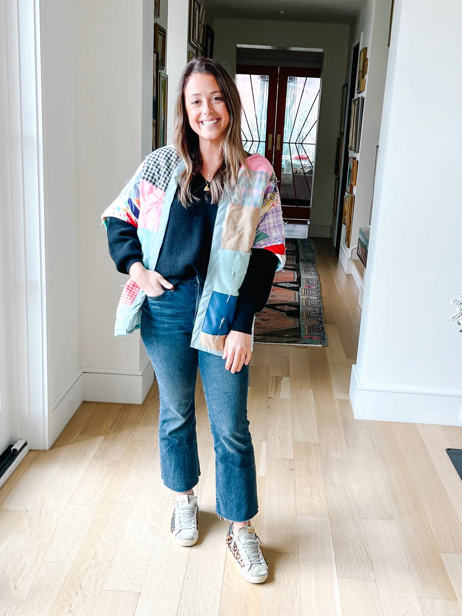 Cropped Shabby Geo Cape | Brooke Wright Designs