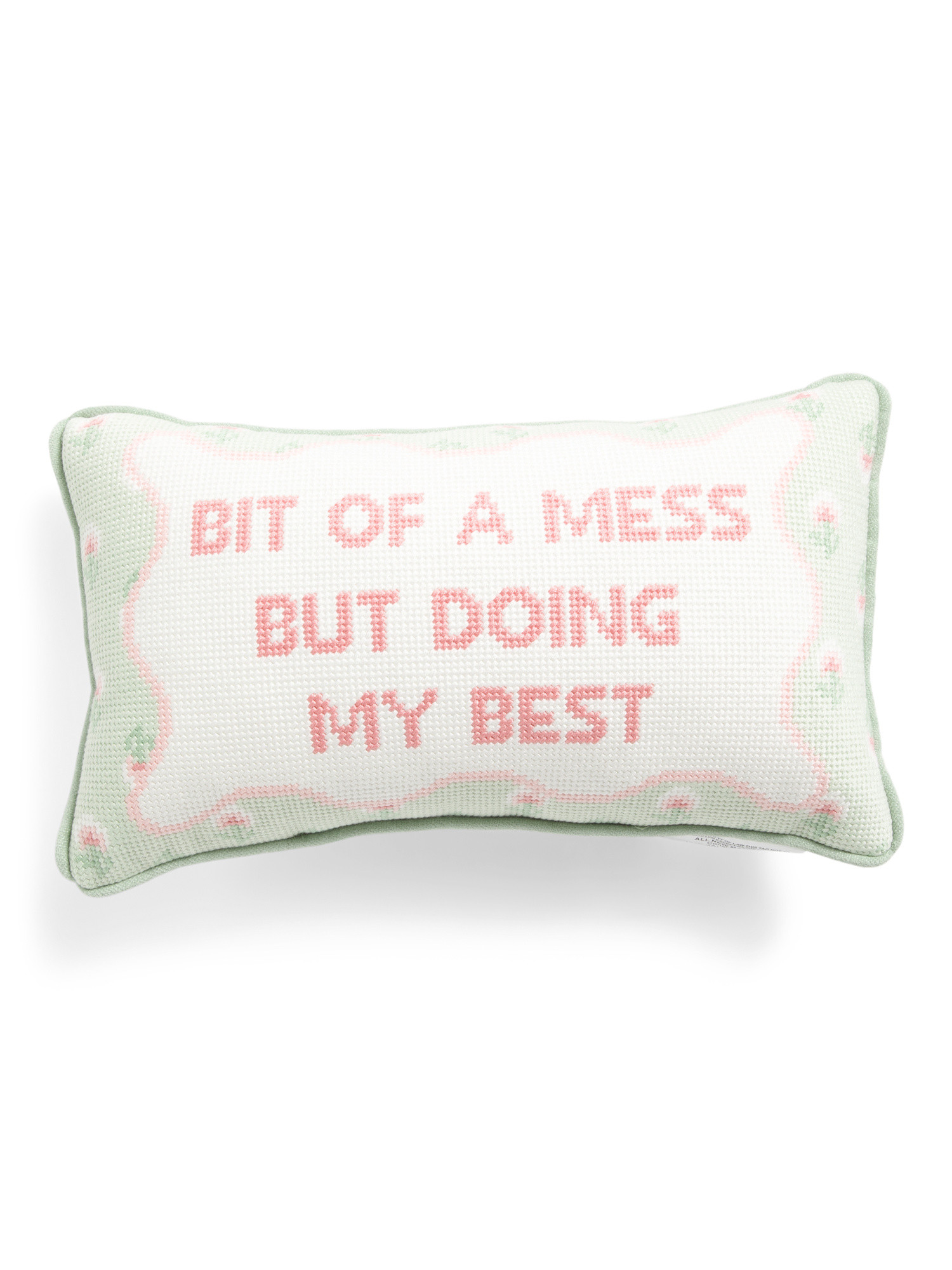 9x15 Bit Of A Mess Needlepoint Pillow | Throw Pillows | Marshalls | Marshalls