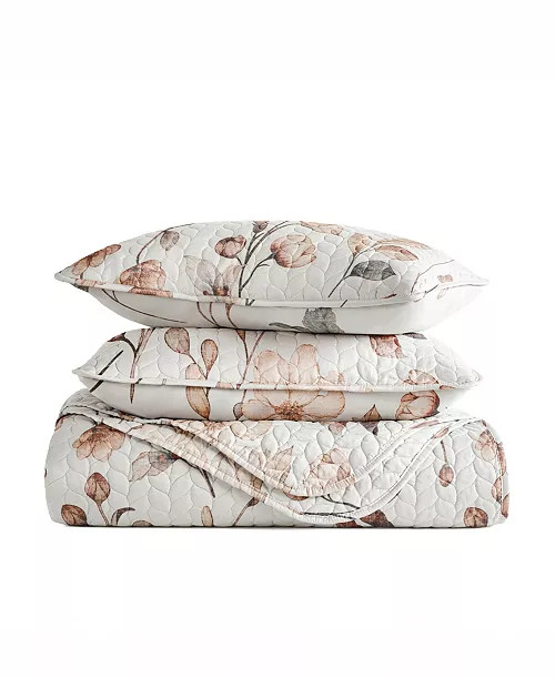 Russet Floral Reversible 2-Pc. Quilt Set, Twin/Twin XL | Macy's