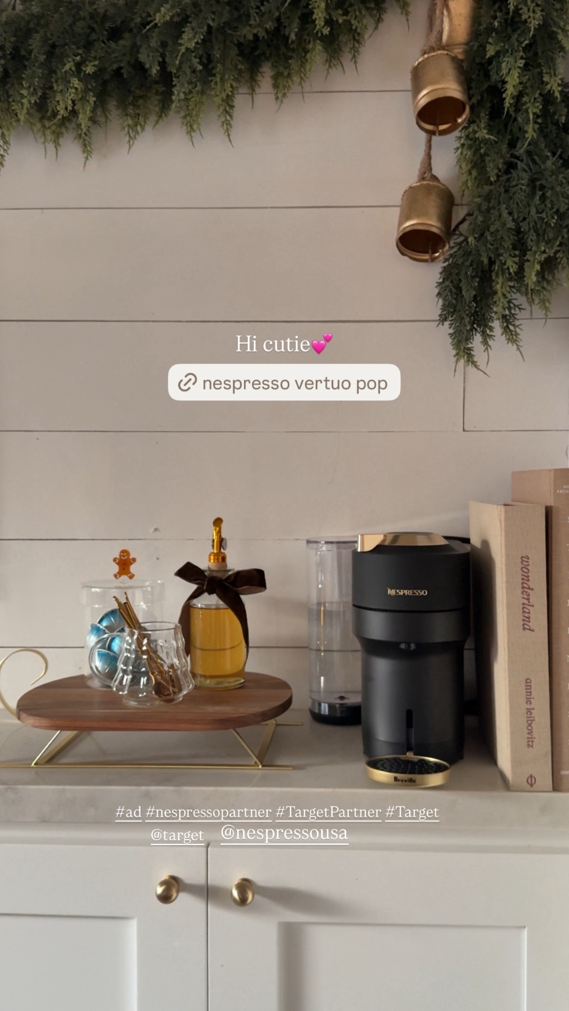 #ad Vertuo pop deluxe holiday edition! Inspired a whole new coffee bar! My favorite iced leggero pods to make a salted caramel iced coffee. 💕
@Target @NespressoUSA  #nespressopartner #TargetPartner #Target

#LTKmorningroutine #LTKHoliday