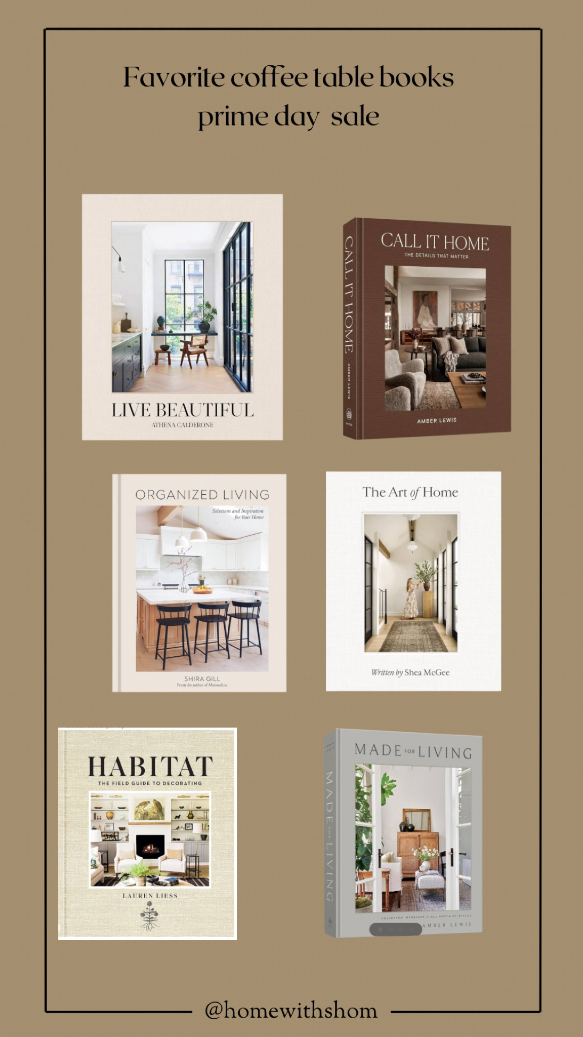Favorite coffee table books on sale! #amazonprimeday