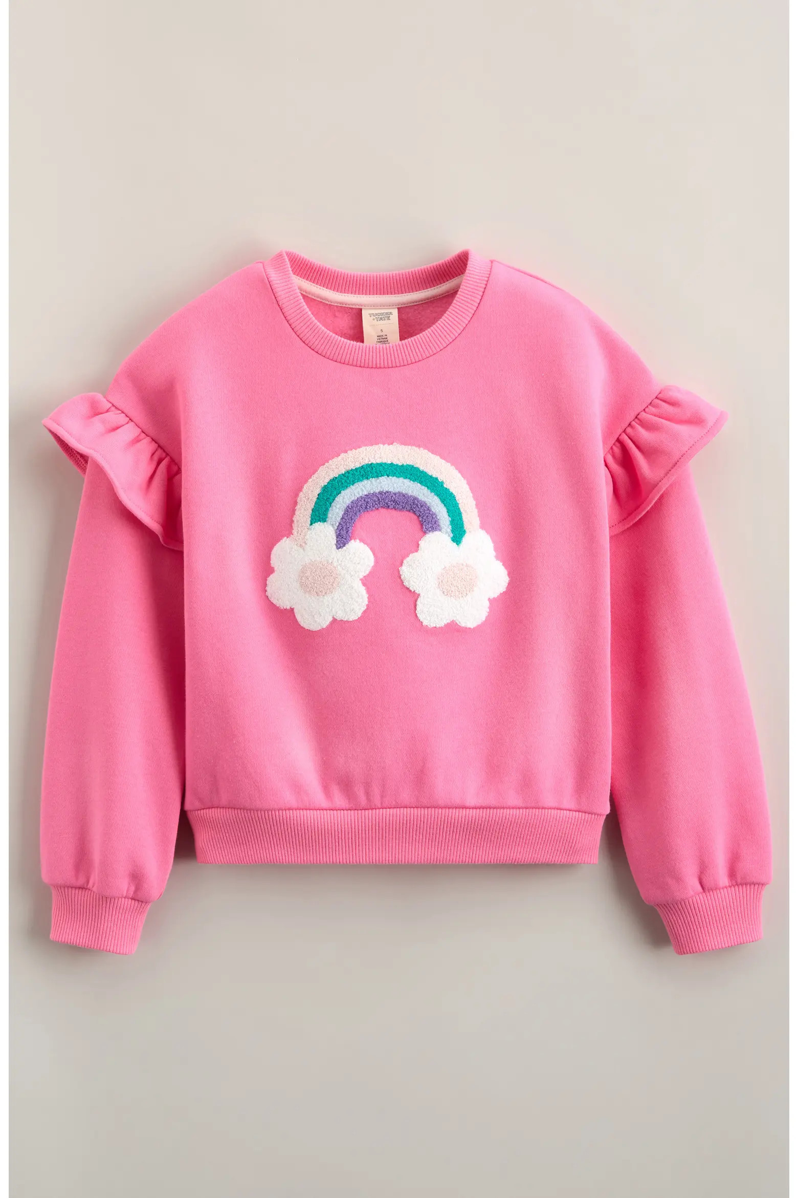 Kids' Ruffle Cotton Blend Sweatshirt (Women) | Nordstrom | Nordstrom