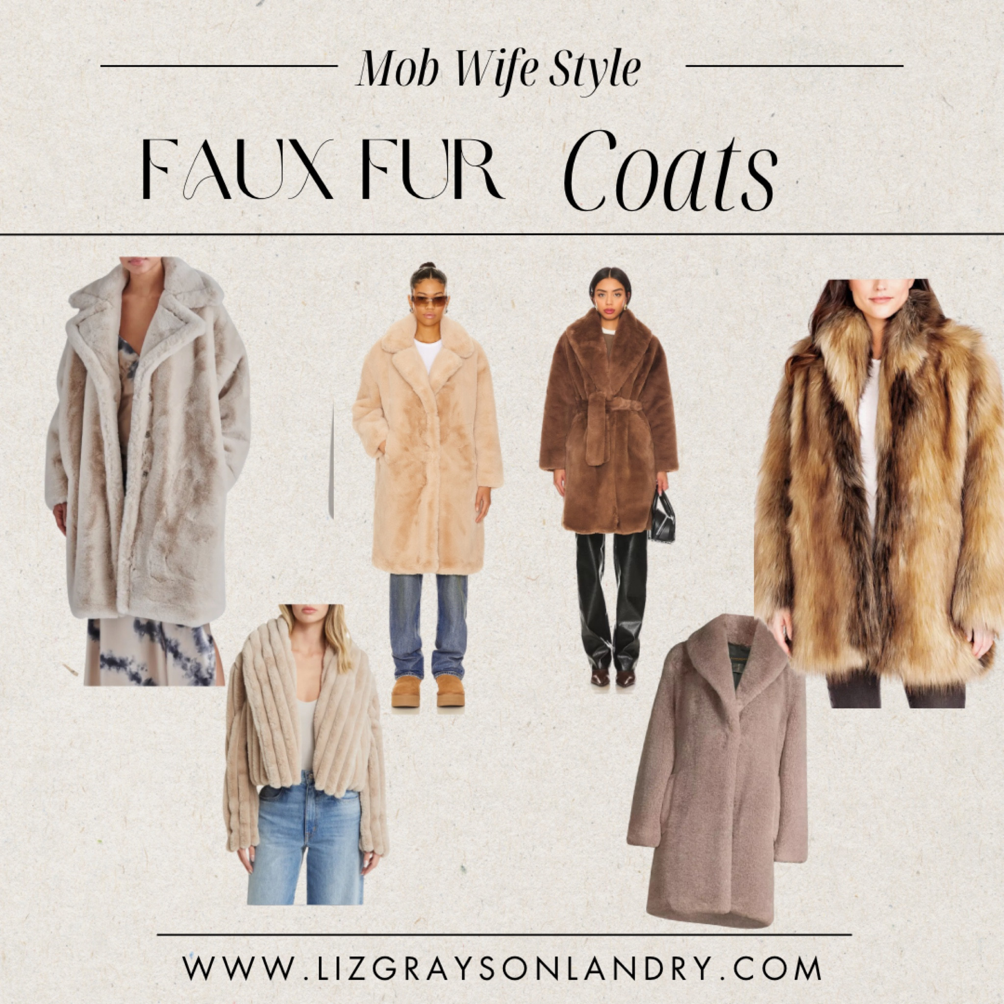 Mob wife faux fur coats! 

#LTKSeasonal #LTKMostLoved #LTKstyletip