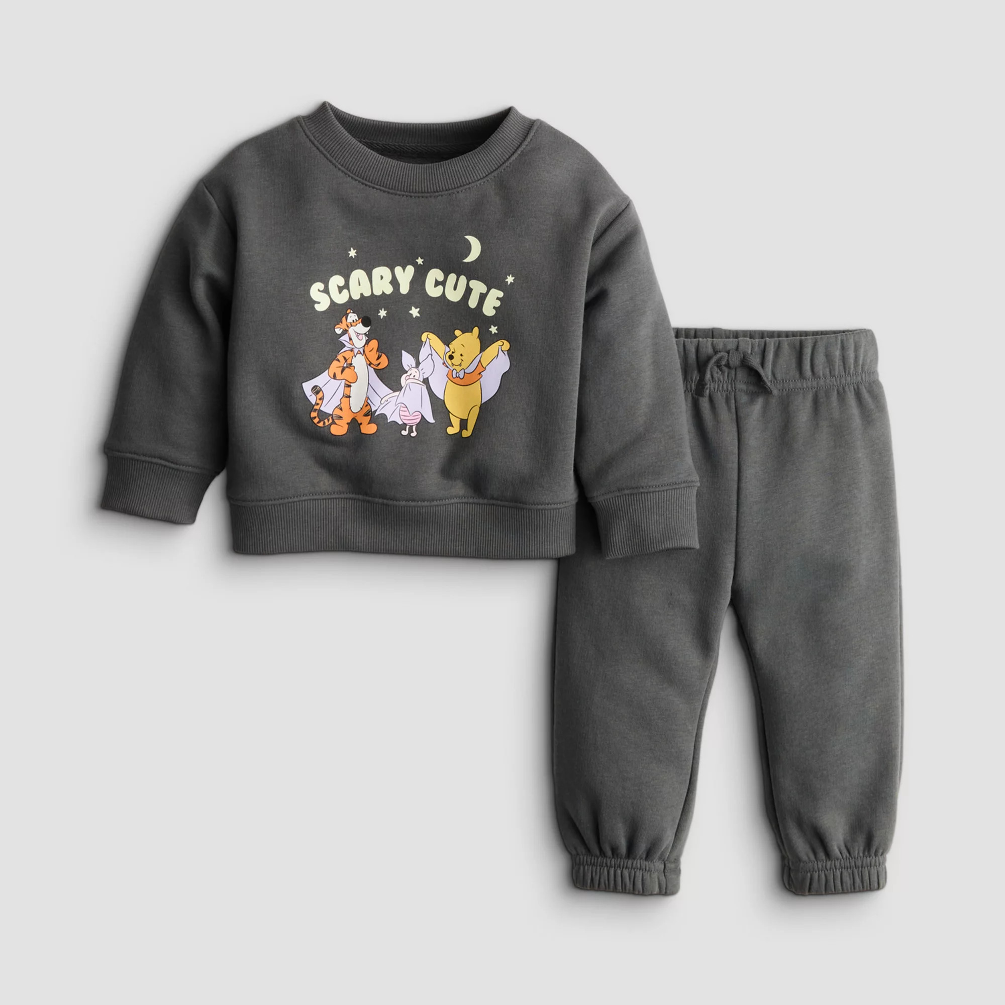 Baby Boy Jumping Beans\u00ae Disney's 2-Piece Scary Cute Crew Sweatshirt & Jogger Set | Kohl's