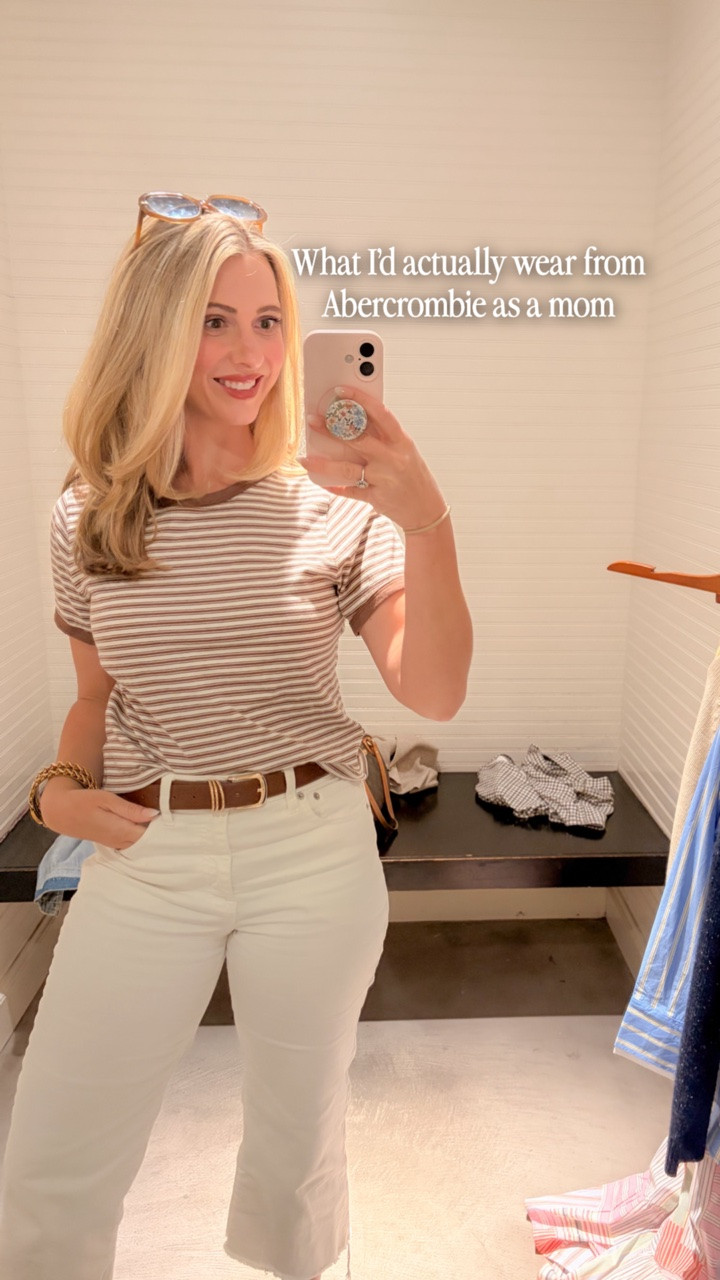 Found several pieces at Abercrombie I’d actually wear as a mom 🤍

They were definitely in that awkward in-between-seasons phase getting ready for summer, but honestly… there were still so many good basics, easy outfit pieces, and several unexpected sale finds 👀

Linked the pieces (and similar finds) in my LTK ✨

#momstyle #classicstyle #abercrombiestyle #wearablefashion #elevatedcasual