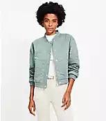 Quilted Bomber Jacket | LOFT