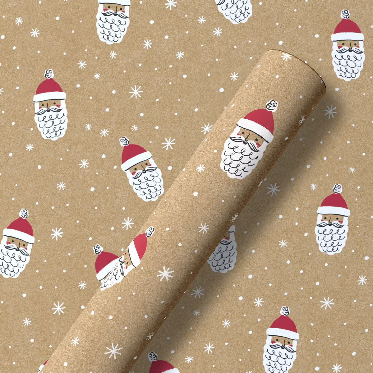 96"x30" Christmas Wrapping Paper Santa's Face | Target