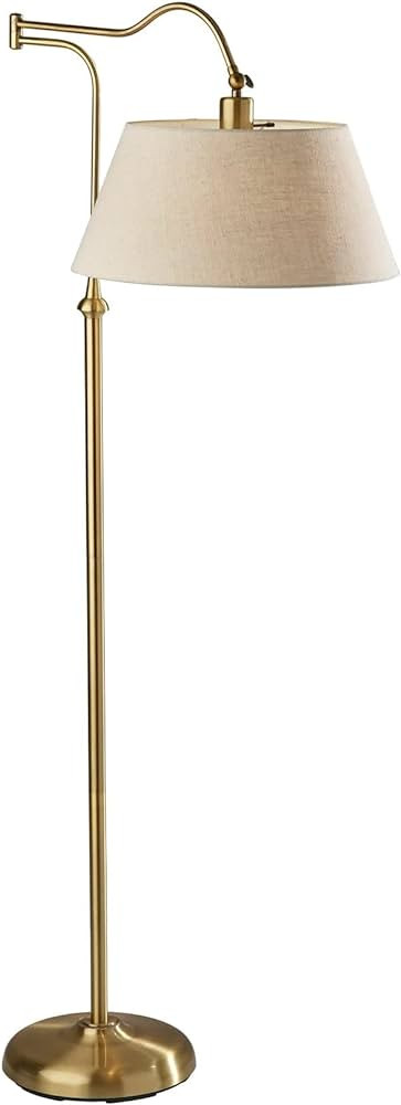 ADESSO Rodeo Floor Lamp, Antique Brass | Amazon (US)