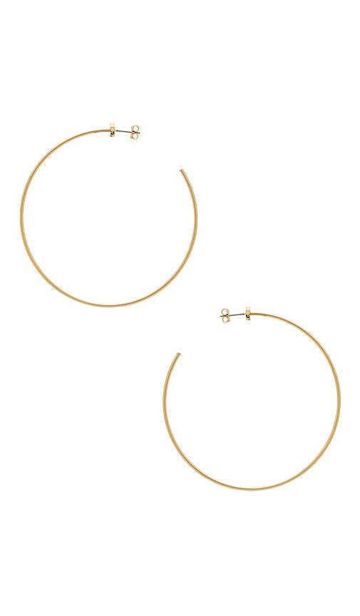 Jenny Bird Starlet Hoops in Metallic Gold. | Revolve Clothing (Global)