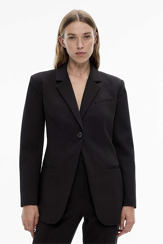 Notched Lapel Single-Breasted Blazer | Witchery (AU)