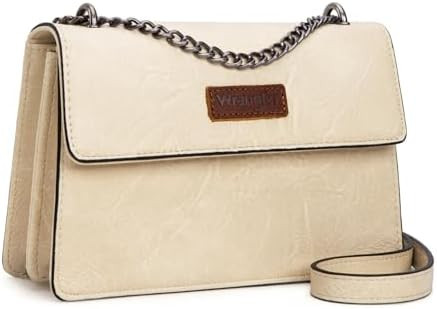 Wrangler Crossbody Purse for Women Shoulder Bag Vintage Wallets with Chain Strap | Amazon (US)