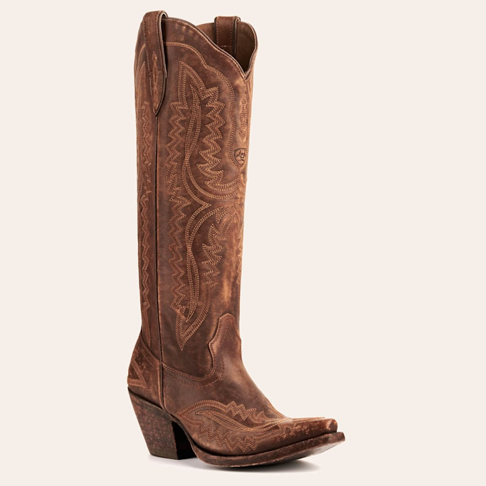 Ariat Women's Casanova Distressed Brown Snip Toe Tall Cowboy Boots | Cavender's