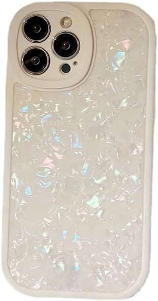 Podhome Translucent Iridescent Marble Phone Case Compatible with iPhone Case (iPone 14 Pro,Pink W... | Amazon (US)