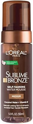 Self tanner by L'Oreal Paris, Sublime Bronze Hydrating Self-Tanning Water Mousse, Quick-Drying, S... | Amazon (US)