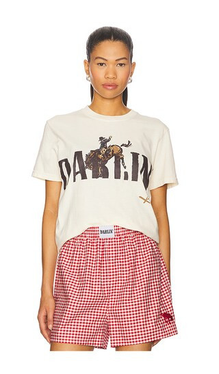 Darlin Bronco Top in Cream. - size L | Revolve Clothing (Global)