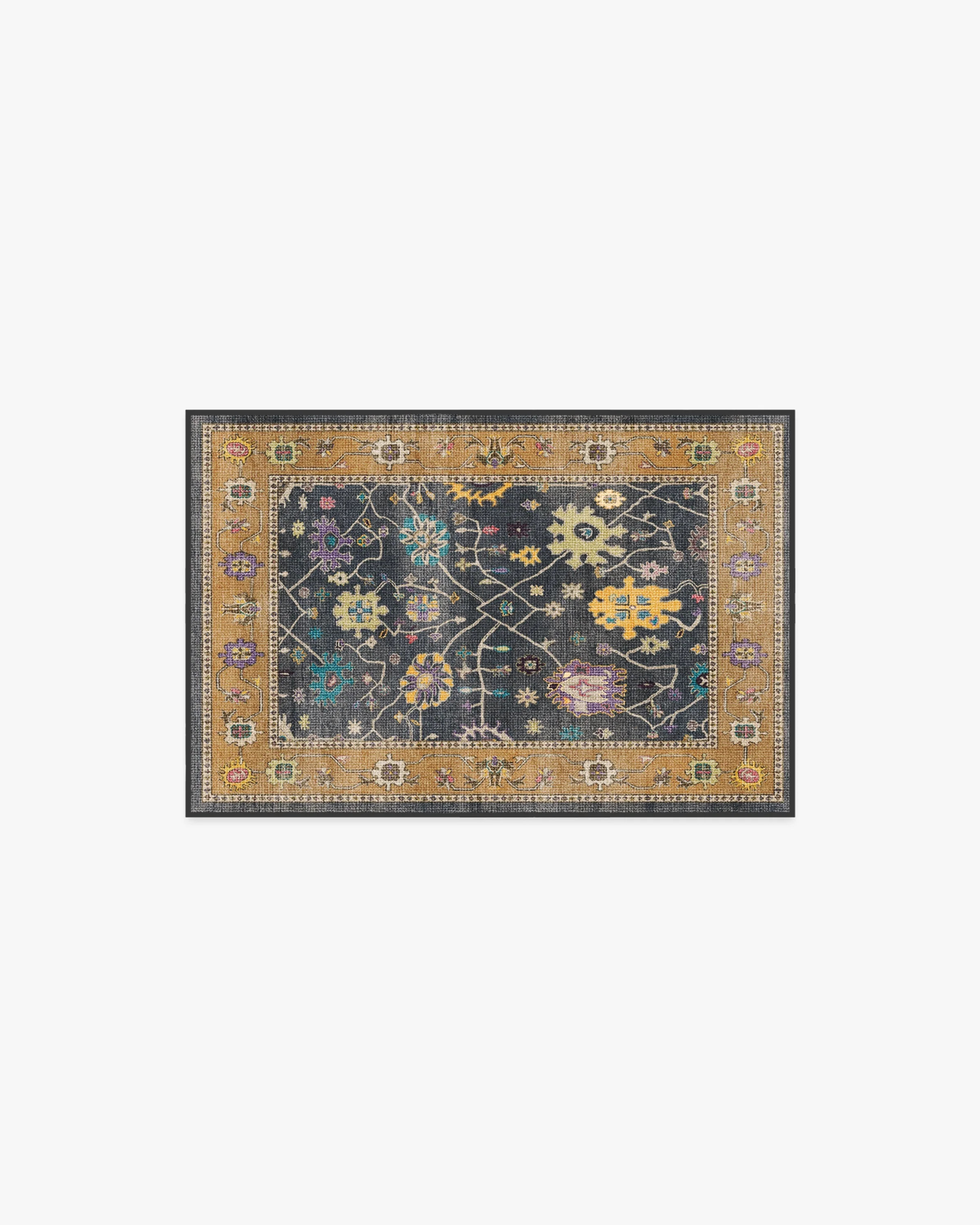 Jemima Vintage Ink Multicolor Rug | Ruggable US | Ruggable