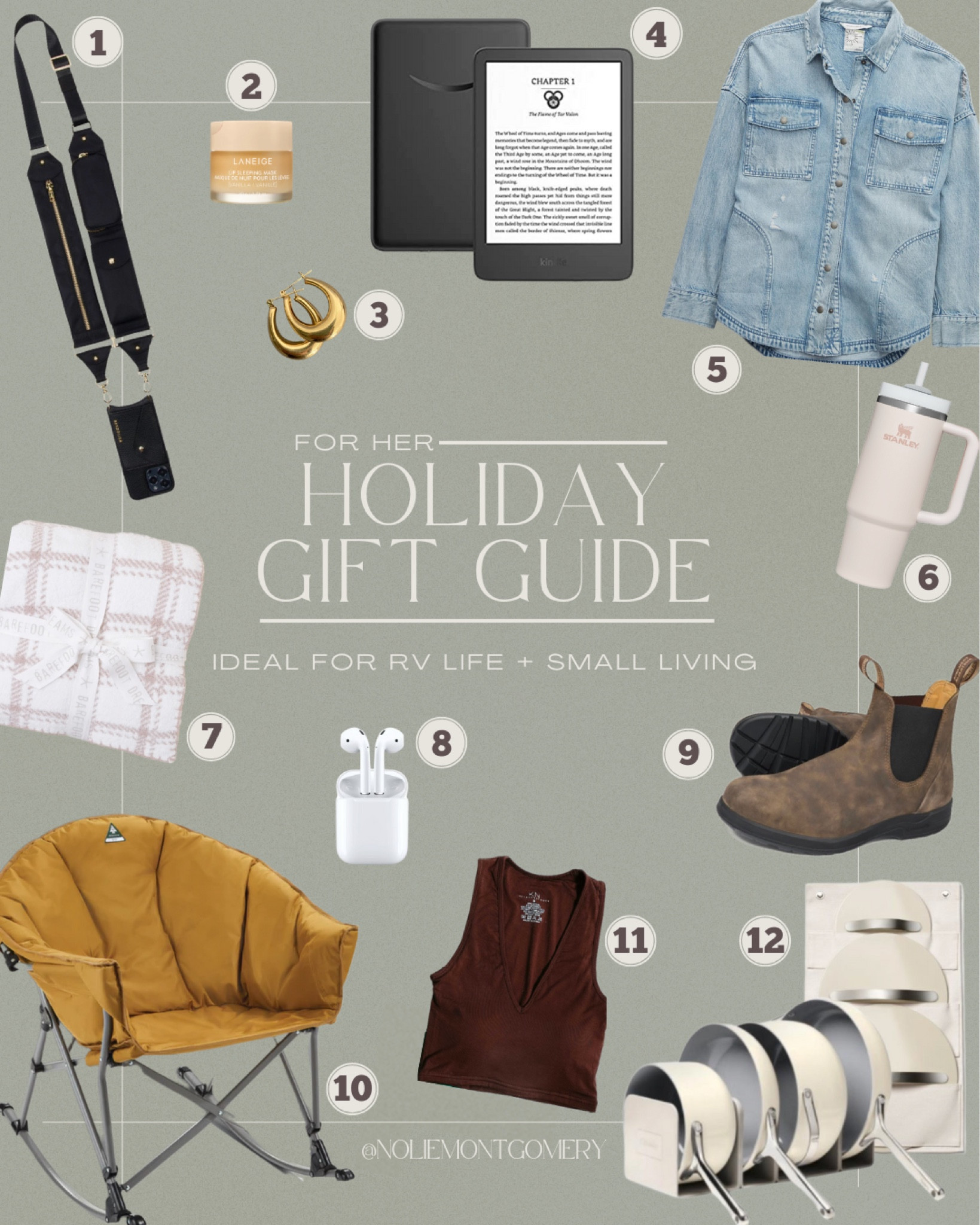 As someone who lives full-time in a RV, here is a roundup of my ultimate favorites (and some things I hope to see under the Christmas tree 😉).

TAGS: Christmas gift guide, gift ideas for her, outdoorsy gifts for her, tiny living, RV life, Fifthwheel life, RV living, small luxuries, travel lover, outdoorsy woman, practical gifts, everyday gifts, unique gift guide, cozy gift  

#LTKHoliday #LTKCyberweek #LTKGiftGuide