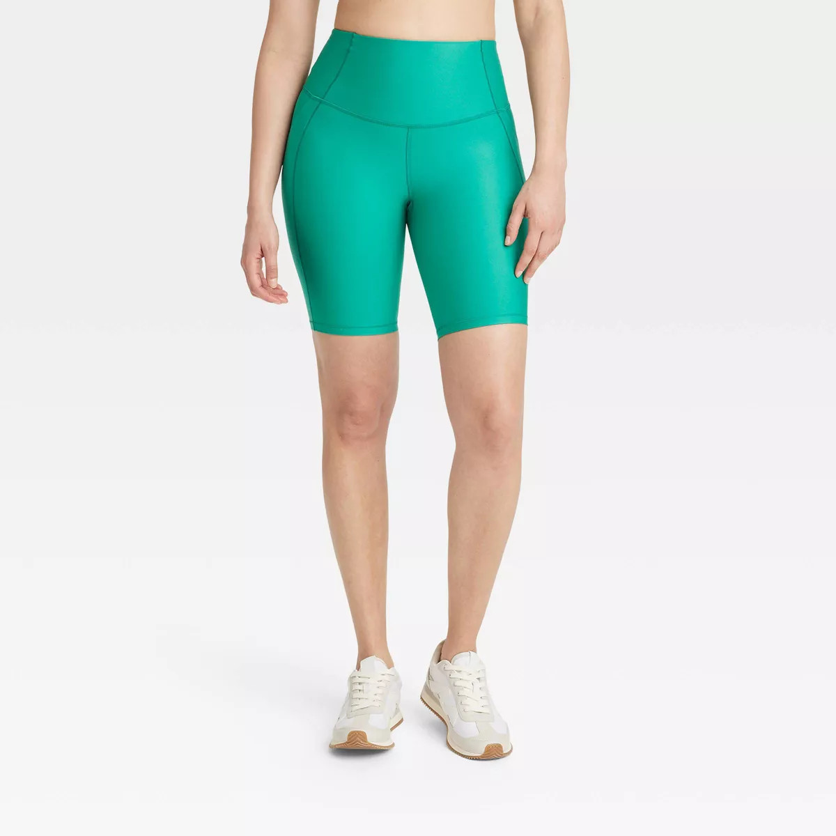 Women's Effortless Support High-Rise Pocketed Bike Shorts 8" - All In Motion™ | Target