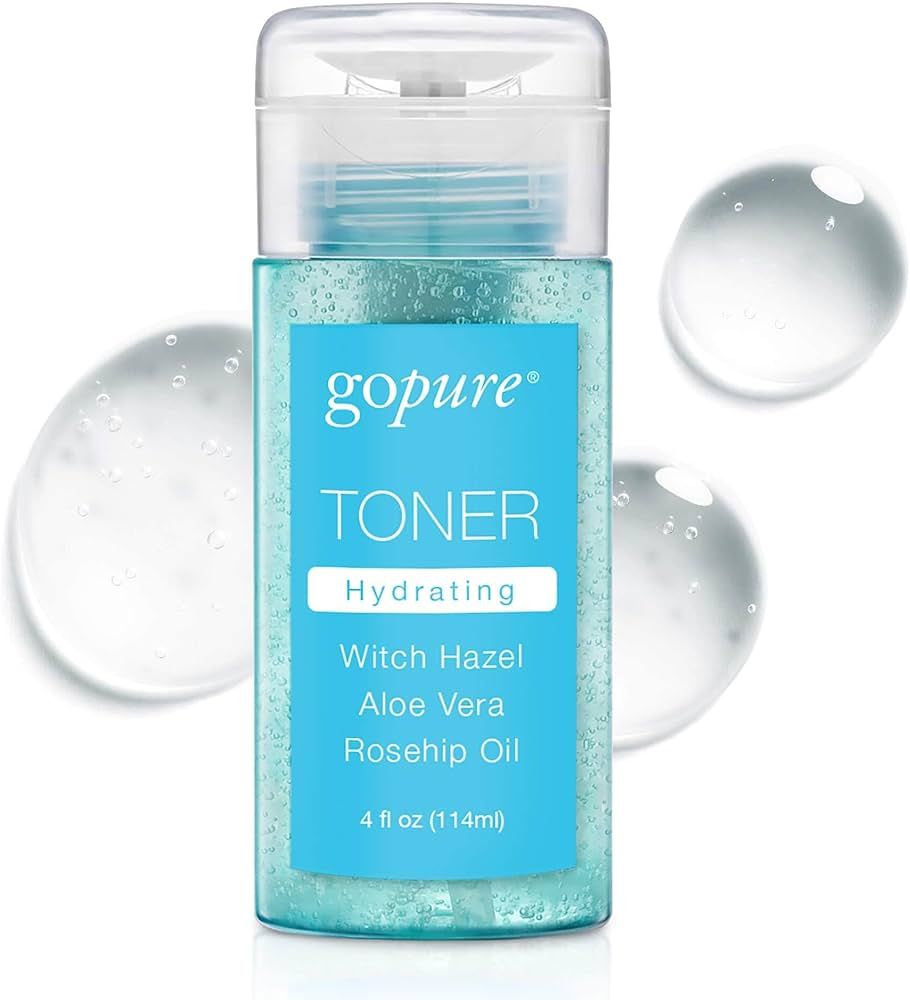 goPure Hydrating Facial Toner - Plump and Nourish The Look of Skin, 4 fl. oz. | Amazon (US)