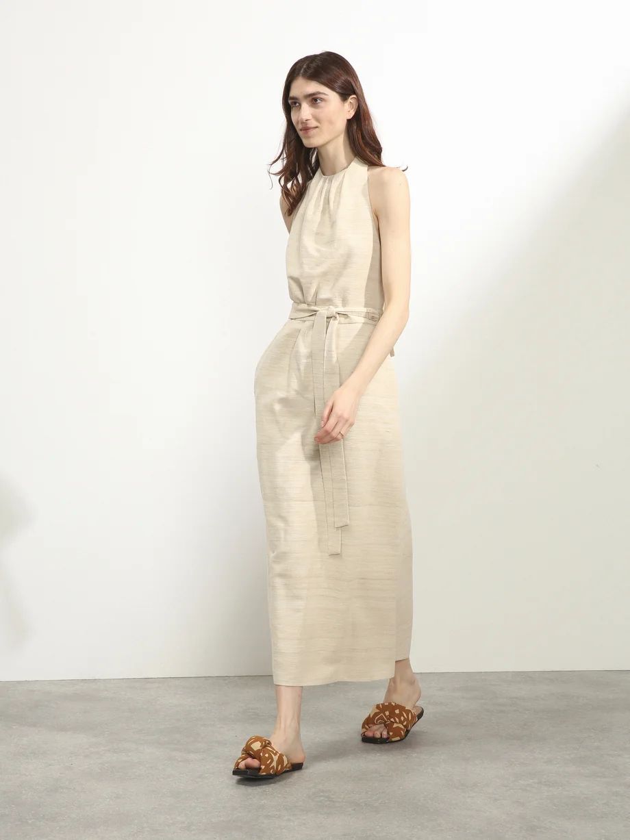 Hand-woven silk-blend halter dress | Raey | Matches (UK)