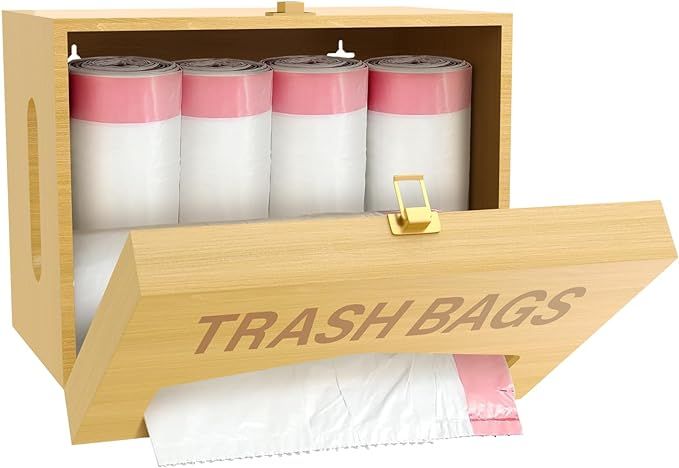 Extra Large Trash Bag Dispenser,Garbage Bag Dispenser Holder Under Sink, Trash Bag Container Orga... | Amazon (US)