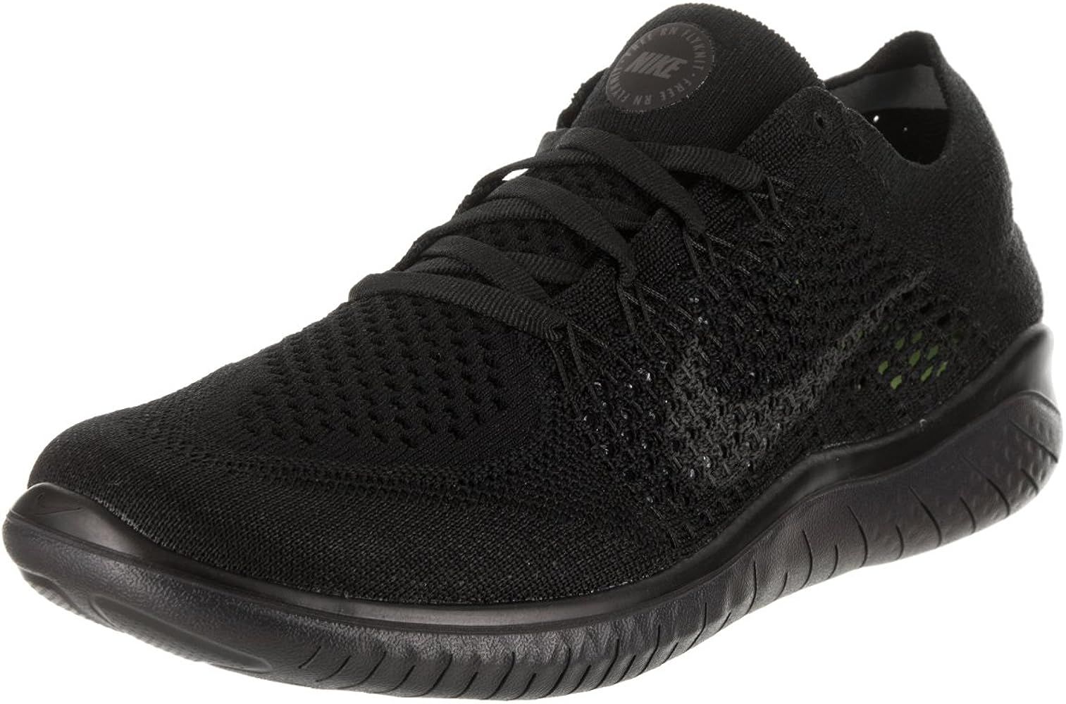 Nike Women's Free Rn Flyknit 2018 Running Shoe nk942839 002 (9.5 B(M) US) Black/Anthracite | Amazon (US)