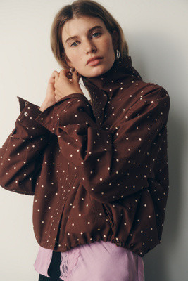 100% Cotton Funnel-Neck Jacket | Anthropologie (US)