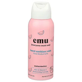 Emu Watermelon Hand Sanitizer Mist, 2.2 Ounce -- 6 per case | Food Service Direct