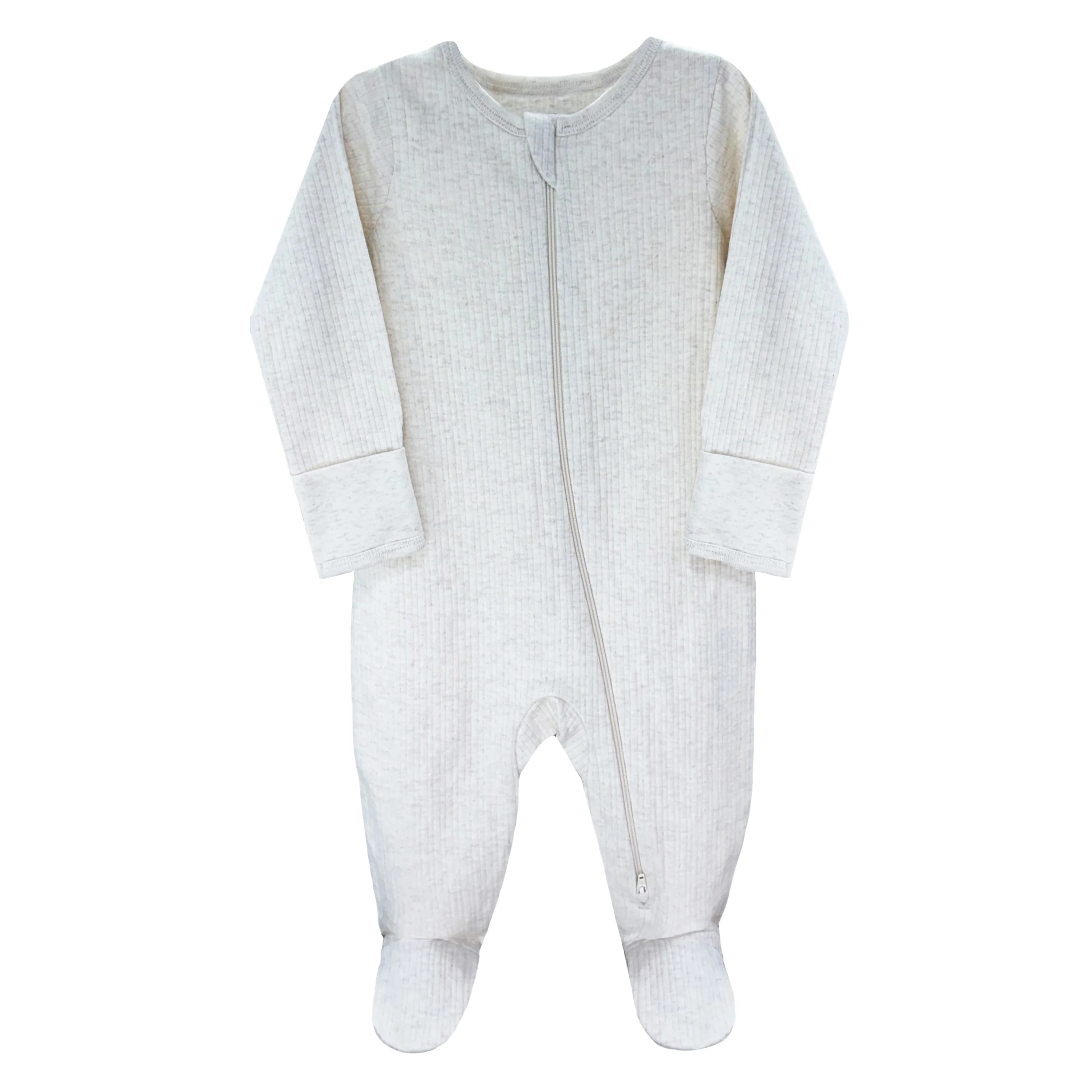 Wonder Nation Baby Gender Neutral Zip Front Footed Sleep N Play Pajamas, Sizes Preemie-6/9 Months | Walmart (US)