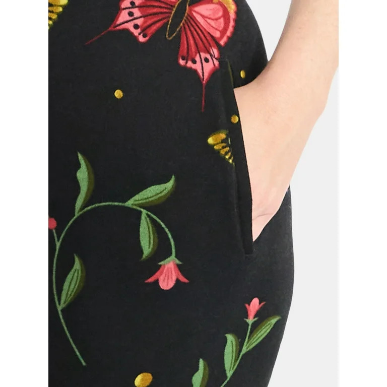 Wicked Women's Graphic Print Fleece Jogger Pants, Sizes XXS-XXL | Walmart (US)