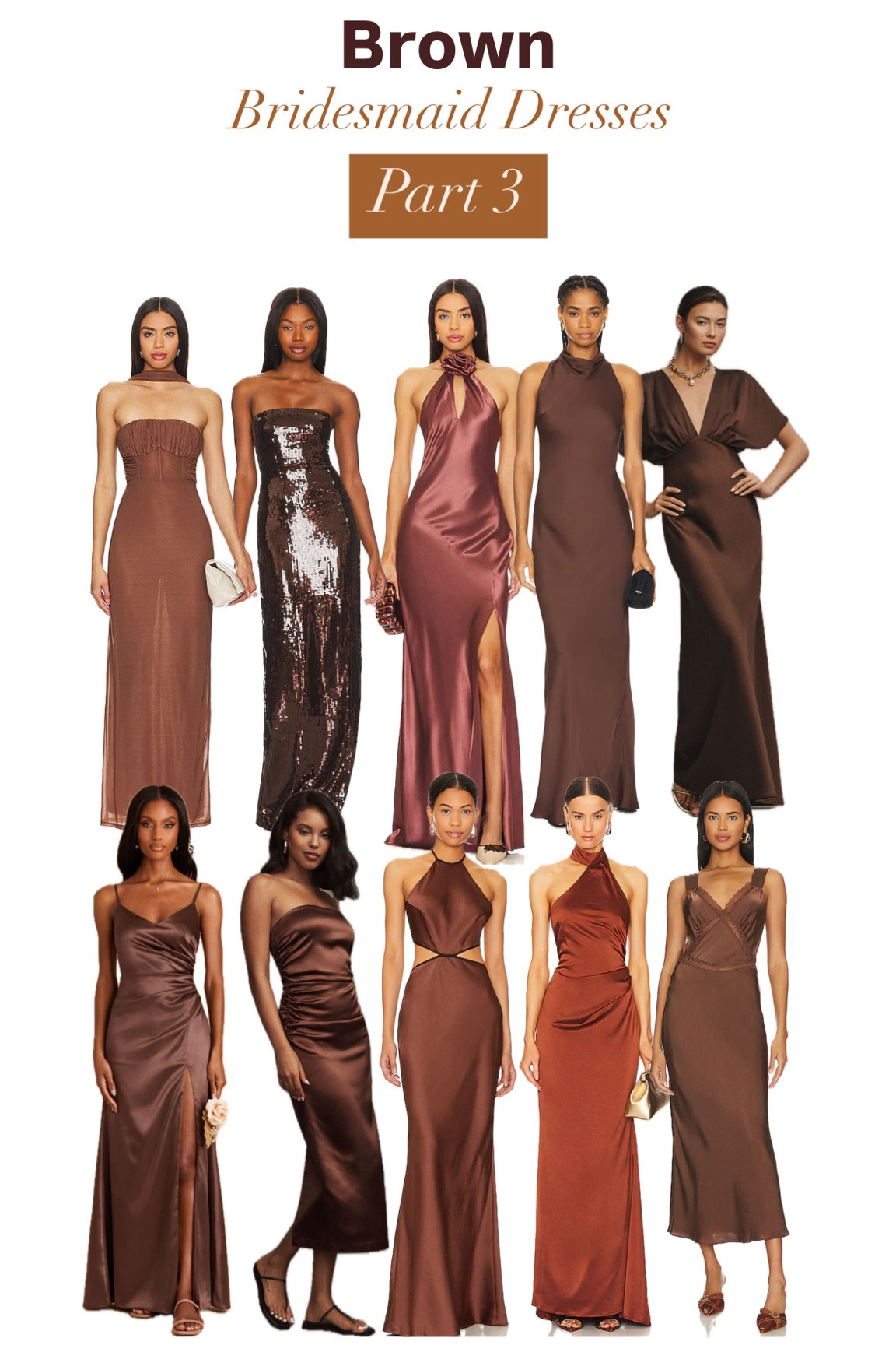 Brown Mismatch Bridesmaid Dress Inspiration Part 3

Brown, java, chocolate, rust,luxury, mismatch bridesmaid, elegant, spring wedding, fall wedding, winter wedding, wedding guest

#LTKSeasonal #LTKWedding #LTKParties