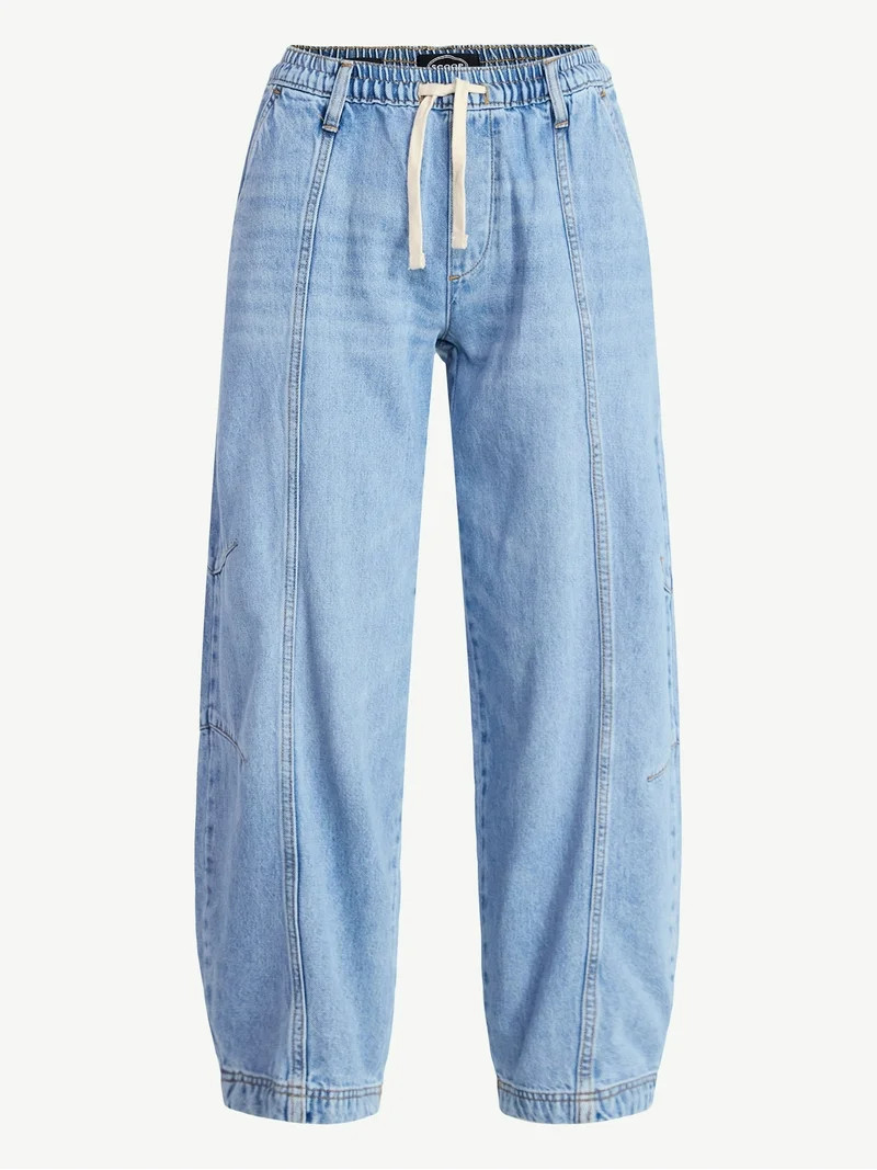 Scoop Women's Pull-on Crop Barrel Pants, Sizes XS-XXL | Walmart (US)