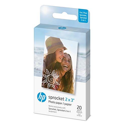 HP Sprocket 2x3" Premium Zink Sticky Back Photo Paper (20 Sheets) Compatible with HP Sprocket Pho... | Amazon (US)