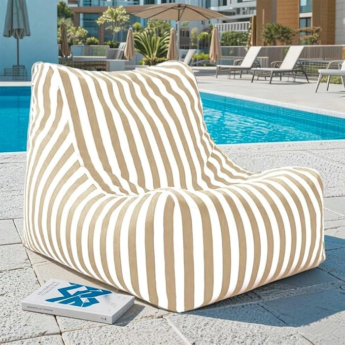 SXBCyan Floating Bean Bag for Pool No Fillers Outdoor Waterproof Bean Bag Lounge Chair Weather Re... | Amazon (US)